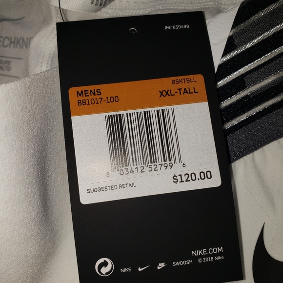 Nike NBA Techknit, Men's XXL and Tall Pants, NWT - Picture 5 of 9
